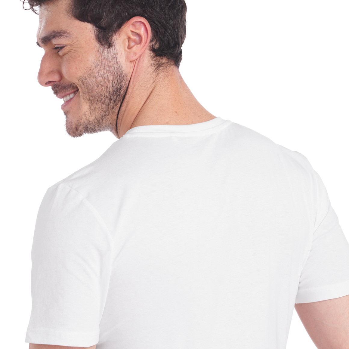 VanVaan Herren T-Shirt mit Rundhalsausschnitt weiss