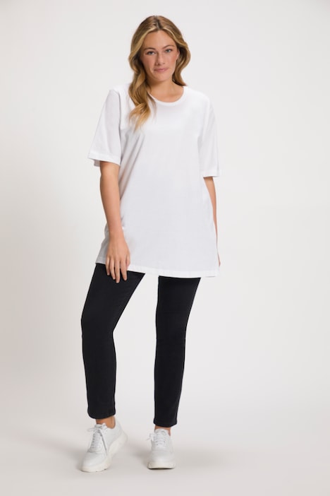 T-Shirt, Rundhalsausschnitt, Relaxed, Halbarm