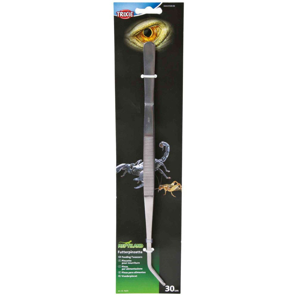 Pince incliné 30 cm pour aliment reptile.