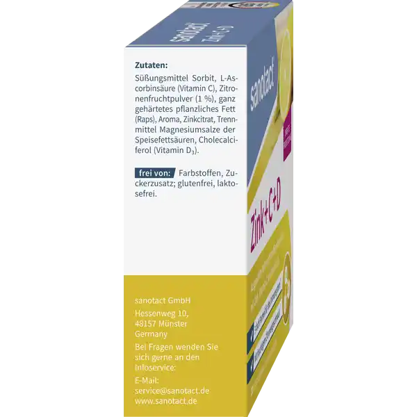 Zink + C + D Lutschtabletten