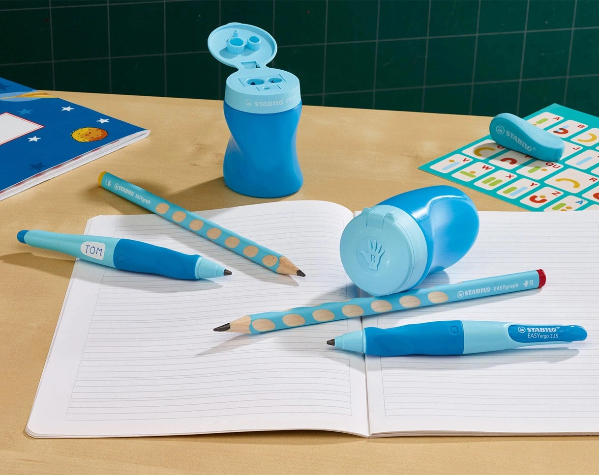 Anspitzer STABILO® EASYsharpener für Rechtshänder (Farbe: blau)