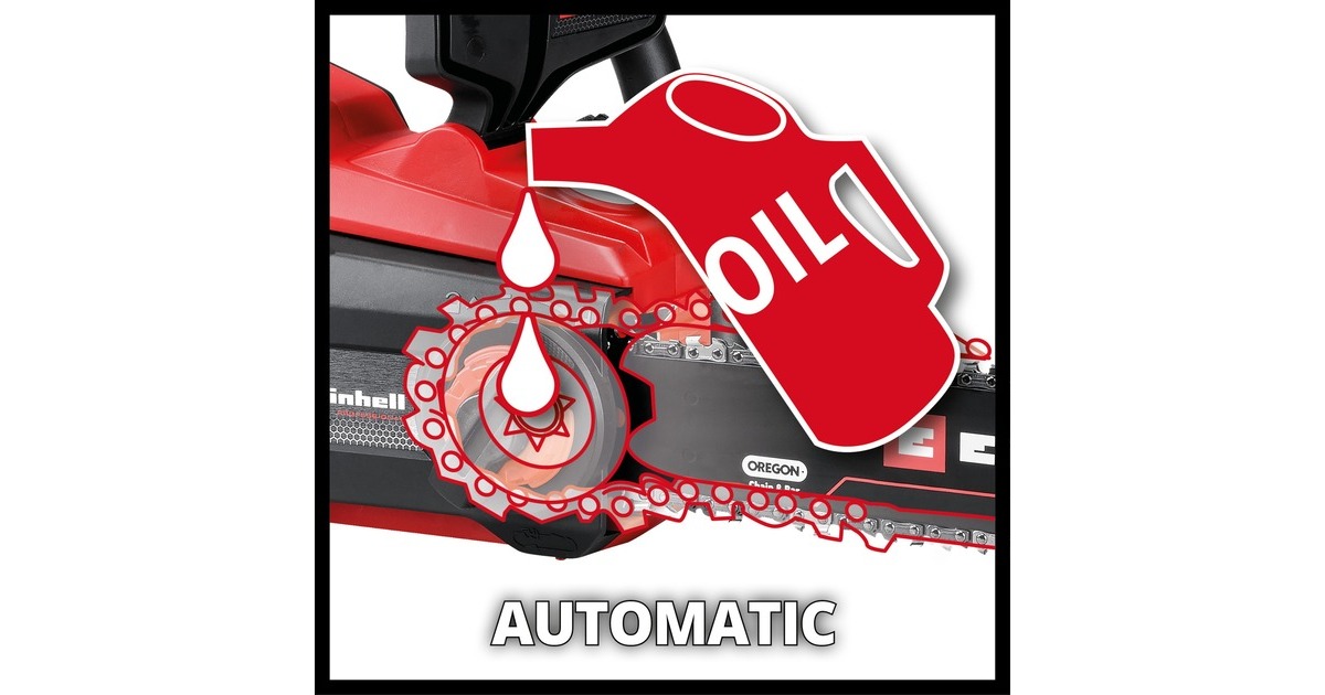 EINHELLGP-LC 36/40 Li BL-Solo PROFESSIONAL Accu Kettingzaag  (Rood/zwart, Accu en oplader niet inbegrepen)
