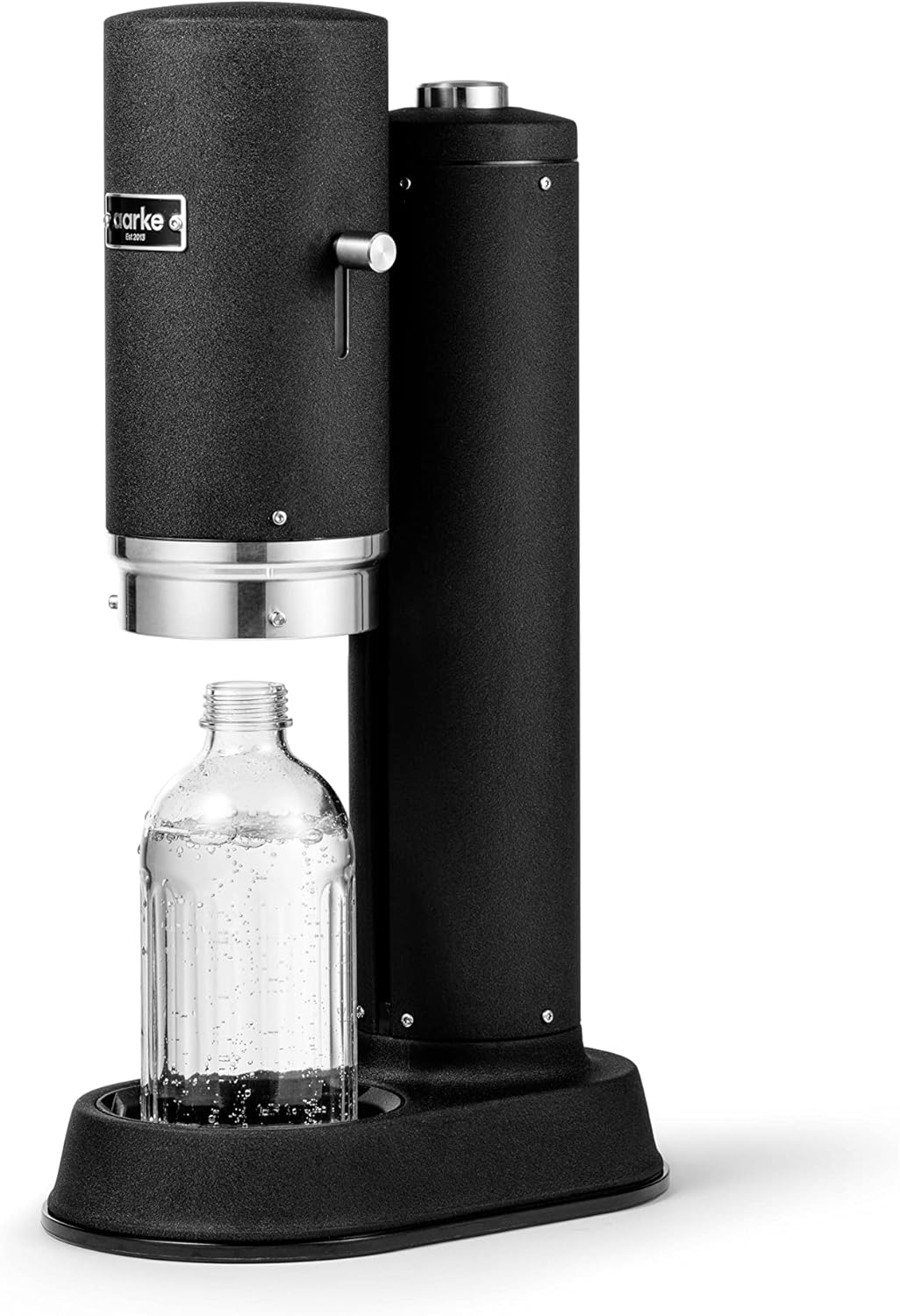 Aarke Carbonator Pro, Wassersprudler mit Glasflasche, Mattschwarz Finish