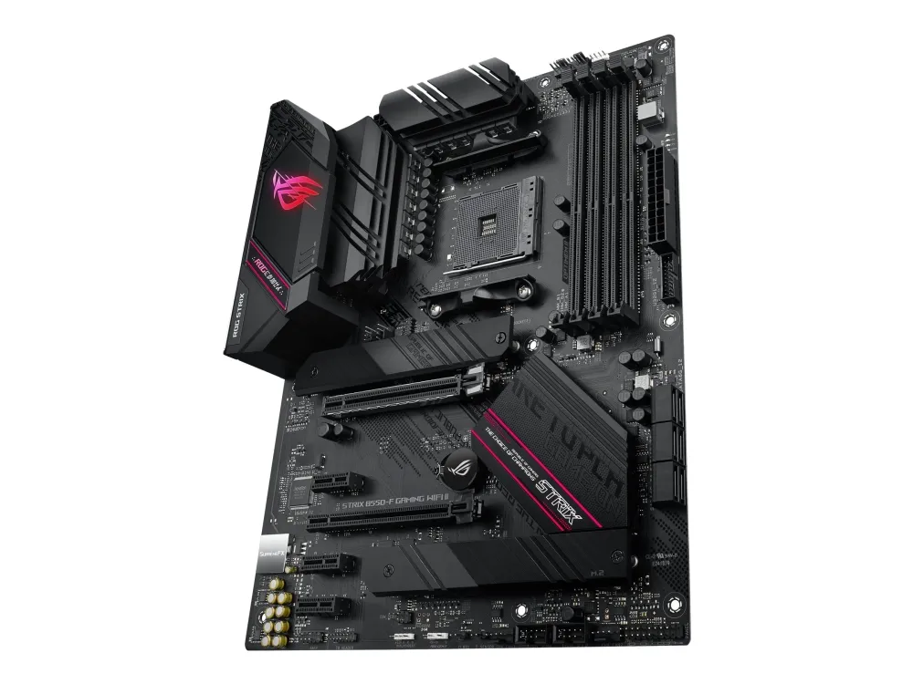 ASUS ROG STRIX B550-F GAMING WIFI II - Bundkort - ATX - Socket AM4 - AMD B550 Chipset - USB-C Gen2, USB 3.2 Gen 1, USB 3.2 Gen 2 - 2.5 Gigabit LAN, Wi-Fi 6, Bluetooth - onboard grafik (CPU påkrævet) - HD Audio (8-kanaler)