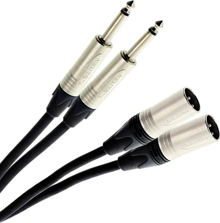 Plugger Elite bretelle 2 x Jack Mâle / 2 x XLR Mâle (0,6 m) Câbles jack et mini-Jack