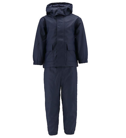 Ver de Terre Regenkleidung m. Thermo - PU - Navy