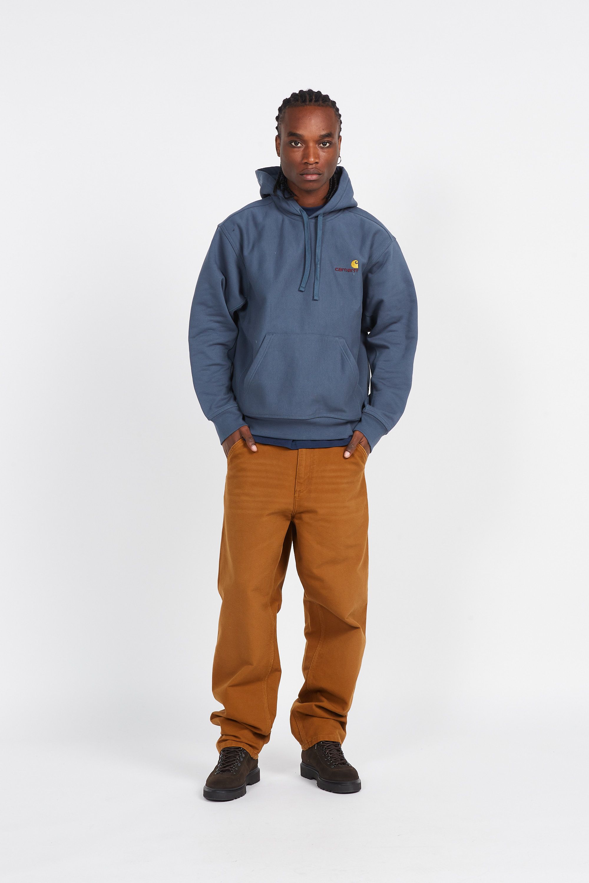 CARHARTT WIP Pantalon Single Knee Marron