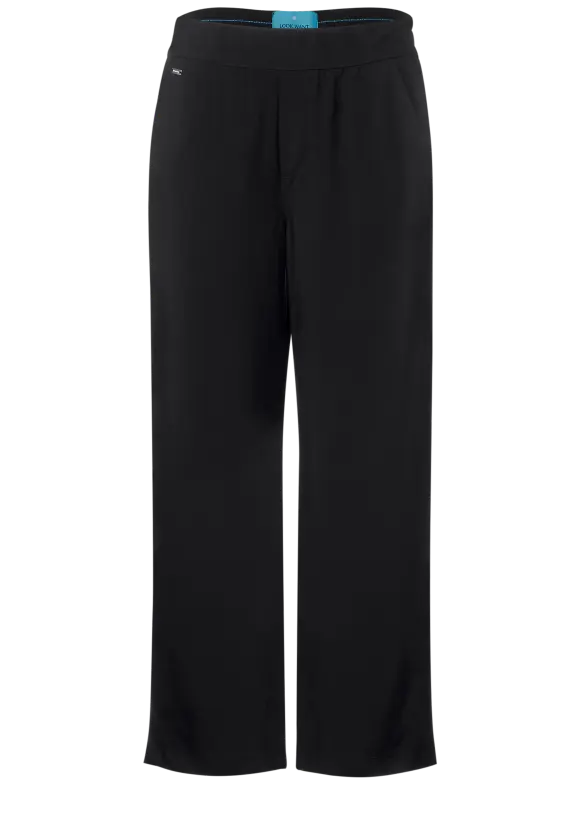 Viskose Loose Fit Hose - Black