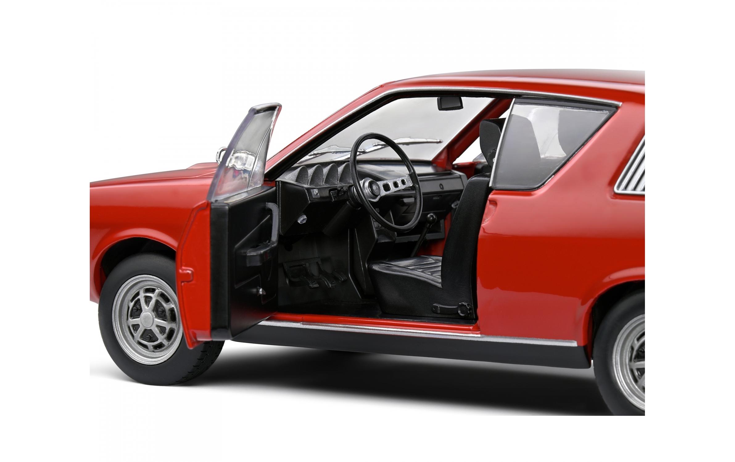 Sportwagen Renault R17 MK1 Rot, 1:18Detailgetreues Modellauto für Sammler im Massstab 1:18