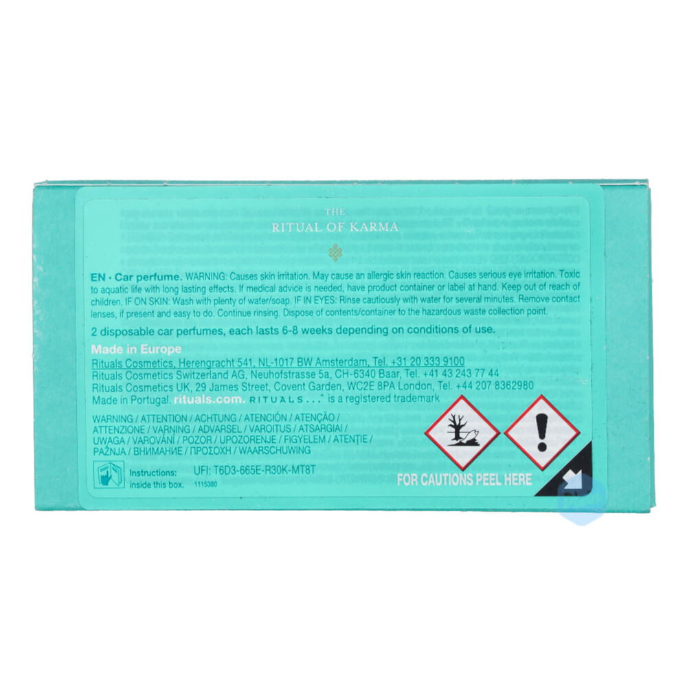 Rituals Car Perfume Set The Ritual of Karma6 ml