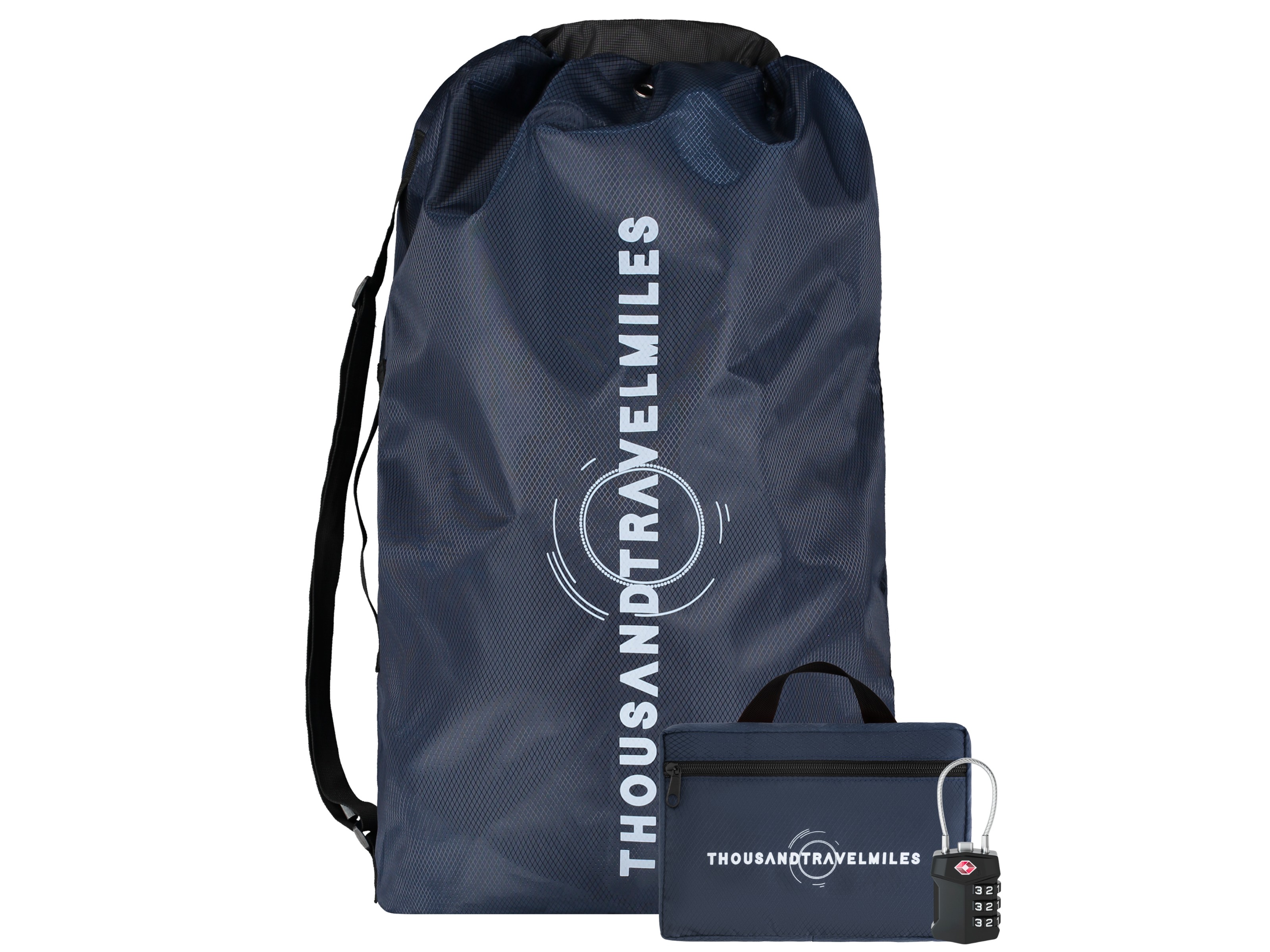 Thousandtravelmiles 60-90L Flightbag met TSA-slot - Navy