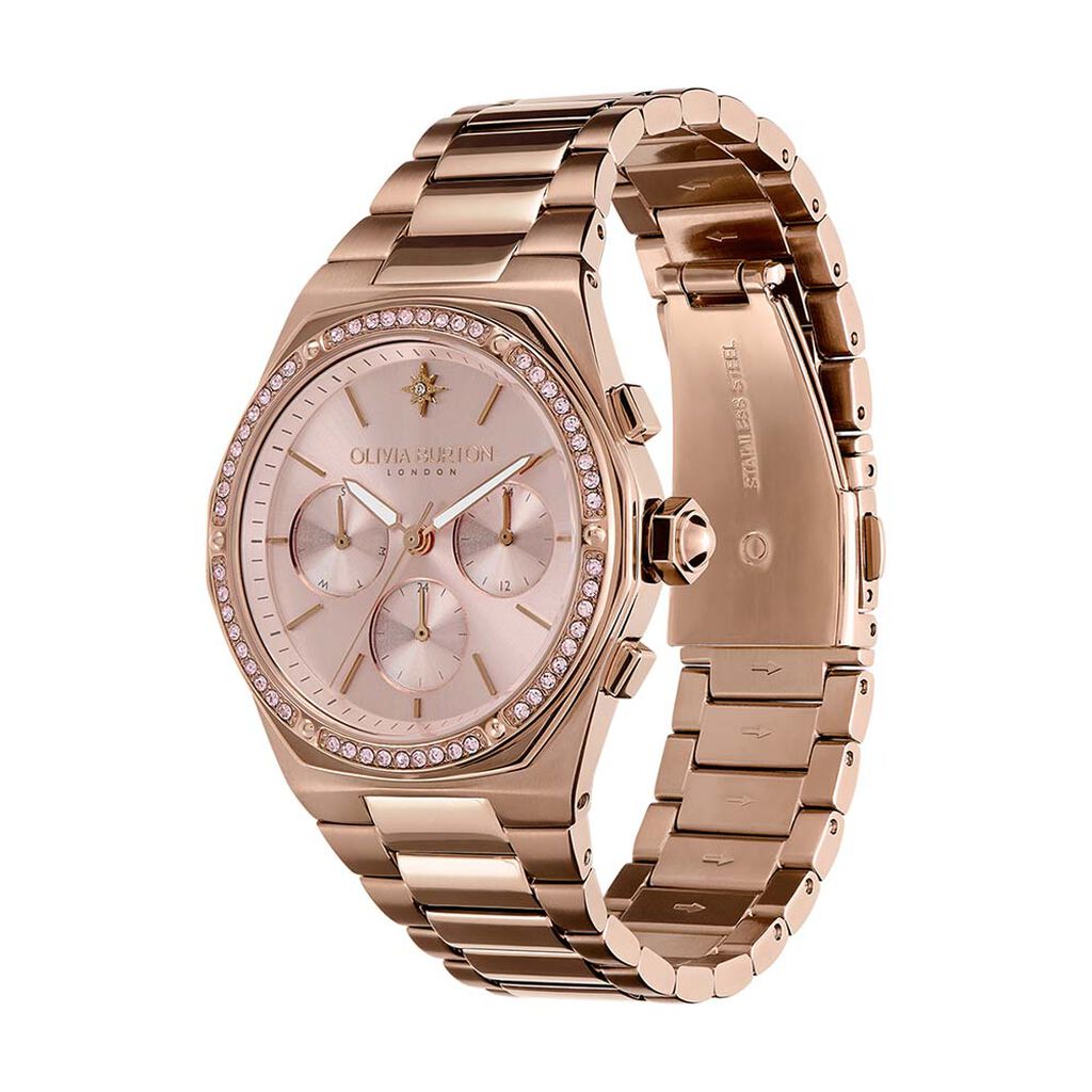 Montre Olivia Burton Hexa Multifonction Rose
