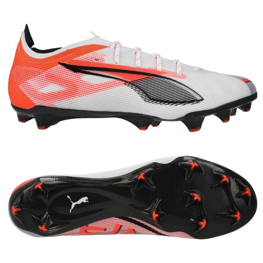 PUMA Ultra 5 Carbon FG Unlimited - Blanc/Noir/Glowing Red