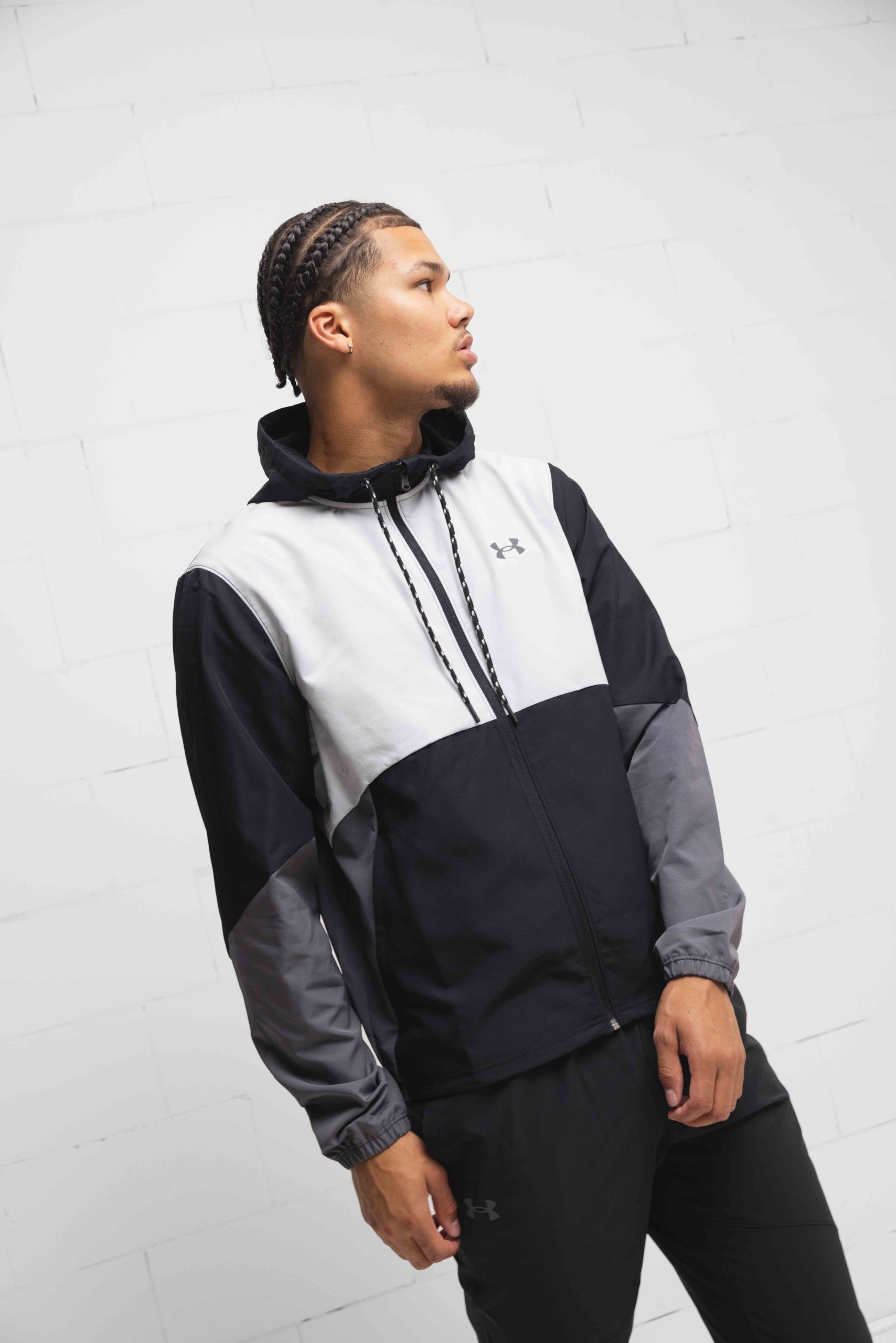 Under Armour Icon Legacy Windjack Heren Zwart/Wit/Grijs