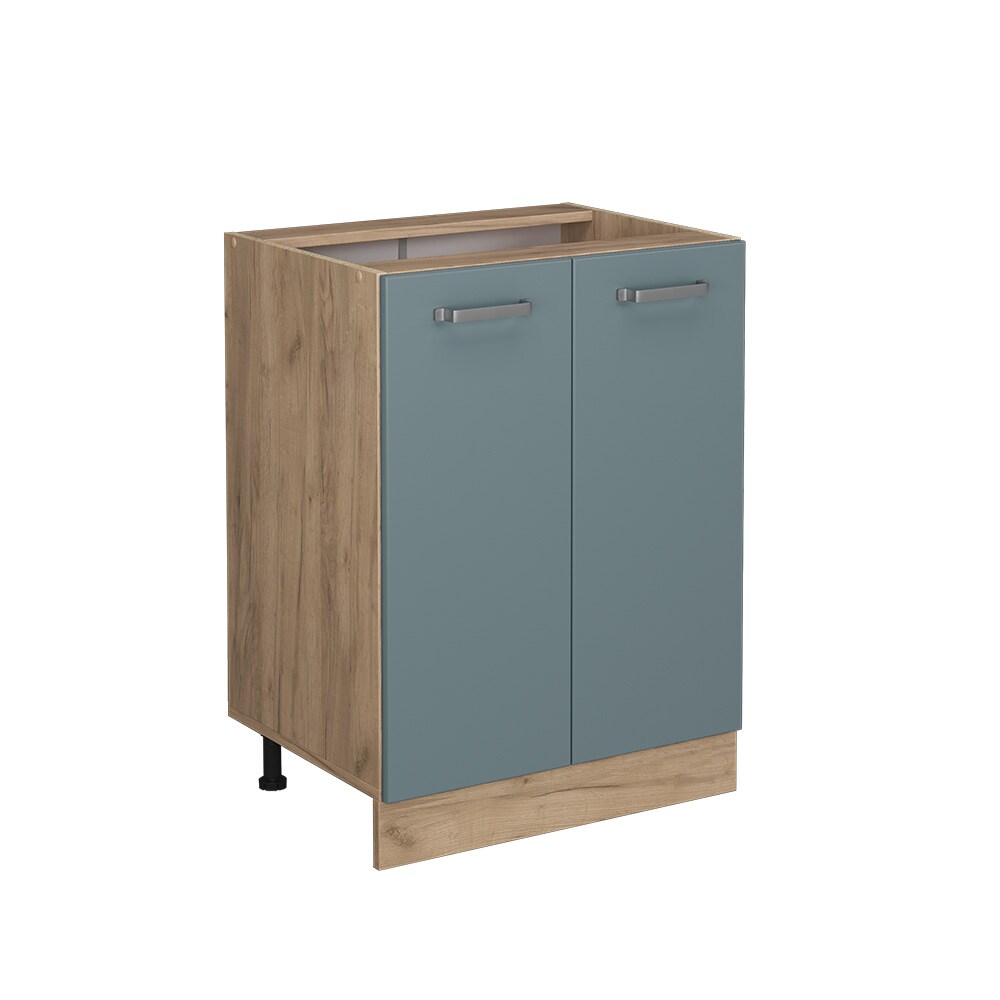 Vicco Unterschrank Küchenschrank R-Line Solid Eiche Blau Grau 60 cm modern