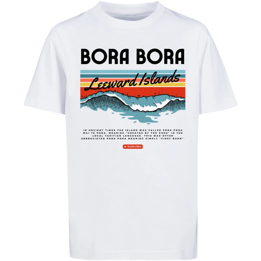F4NT4STIC T-Shirt Bora Bora Leewards Island weiß
