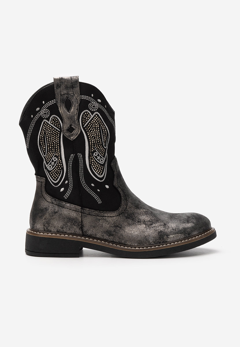 Bottes courtes femme noires Josephine