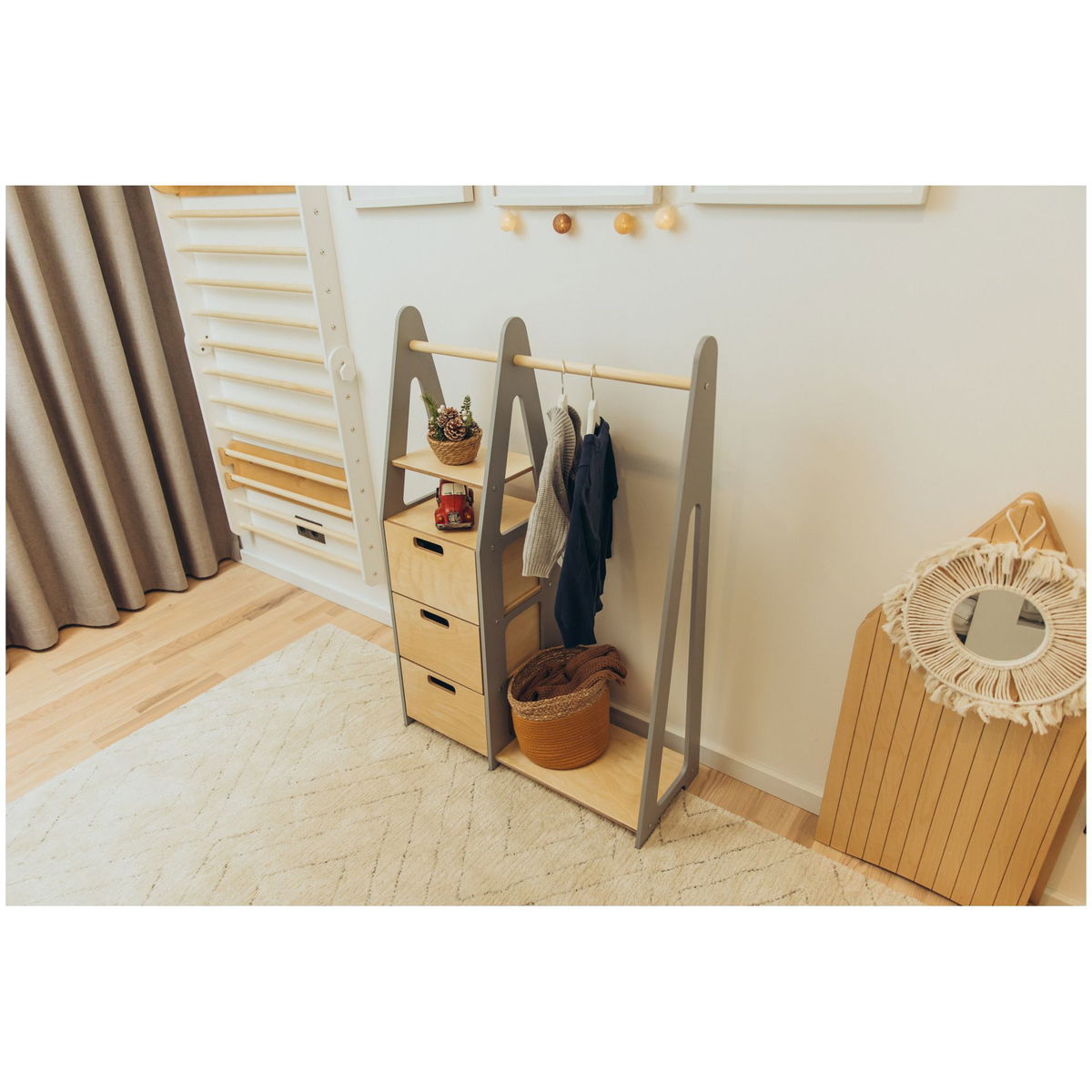 Duck WoodworksDuck Woodworks   Kindergarderobe mit Schubladen grey