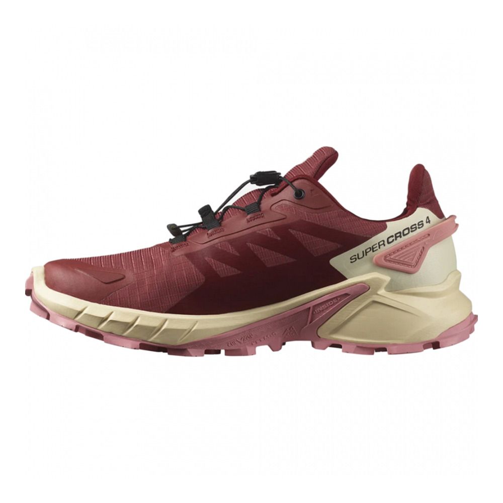 Salomon SUPERCROSS 4 GTX W - Chaussures trail Femme cow hide/syrah/blush