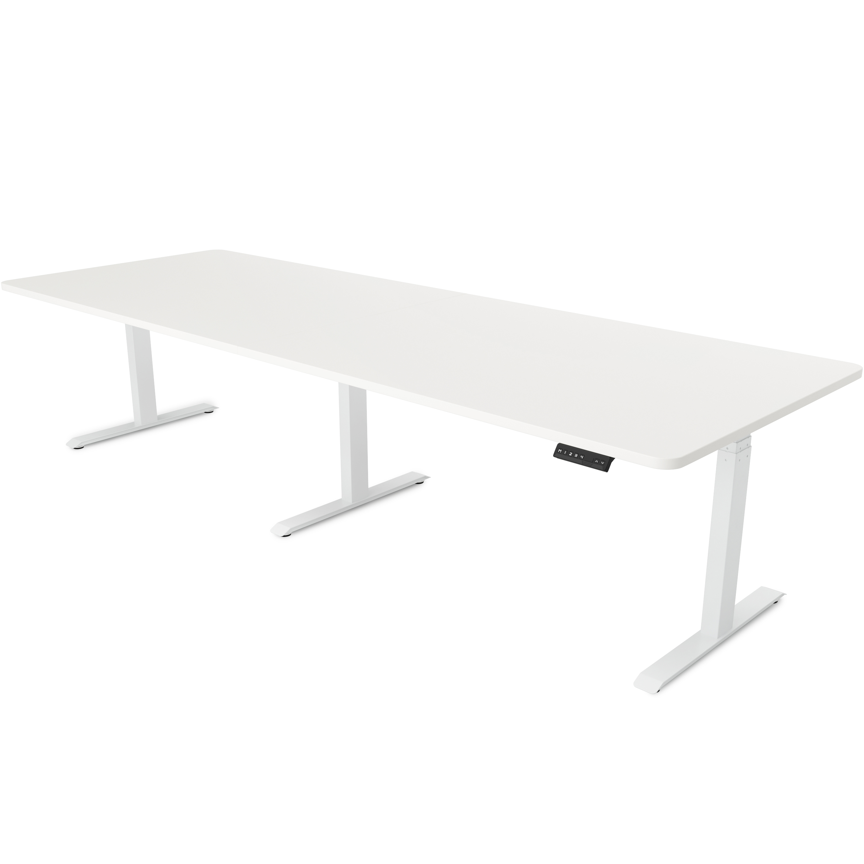Konferenztisch elektrisch weiss 280 x 100 cm