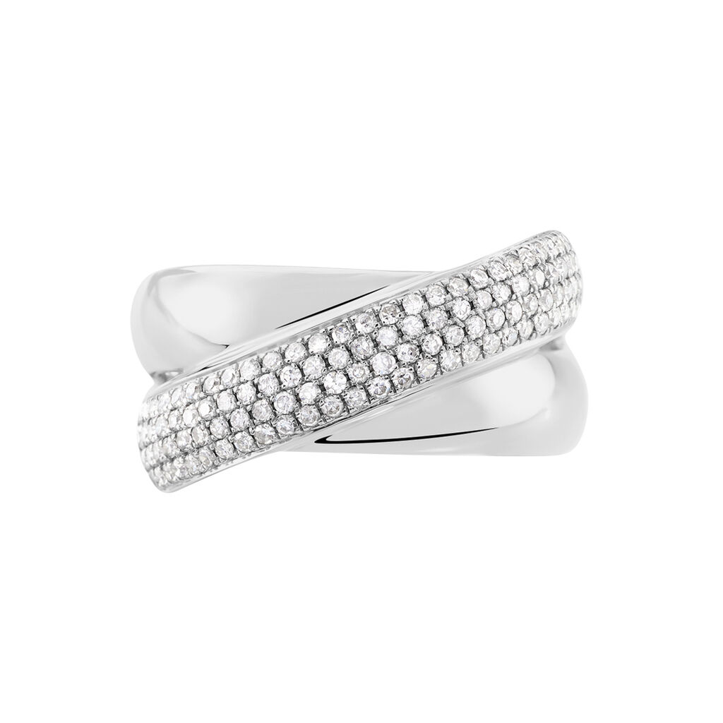 Bague Annoncia Or Blanc Diamant