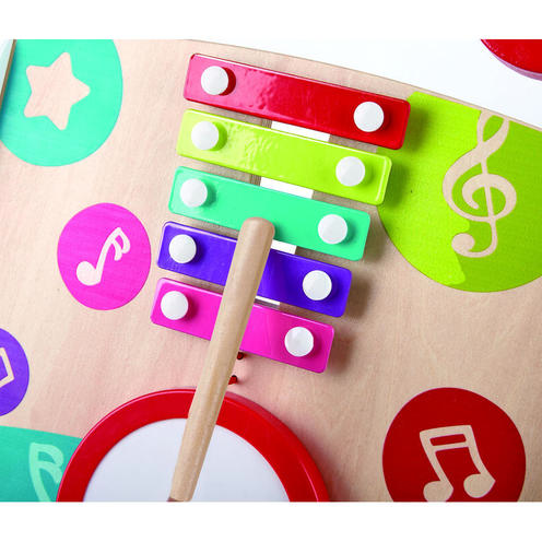 Trotteur musical Bois et multicolore - HAPE