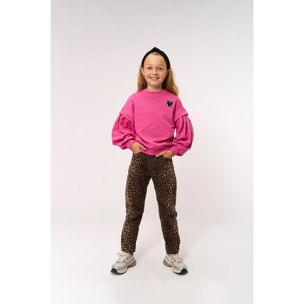 Køb The New Feather Gray AOP TNPanya Mom Fit Jeans