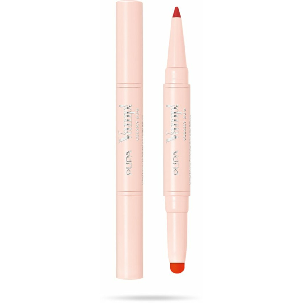 PUPA Milano Vamp! Creamy Duo Lip Pencil & Shiny Lipstick 011 Orange Red0,8 gr