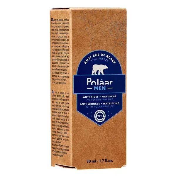 Polaar Men Anti-Ice Age Matificante Anti-Rugas com Peptídeo Polar 50ml
