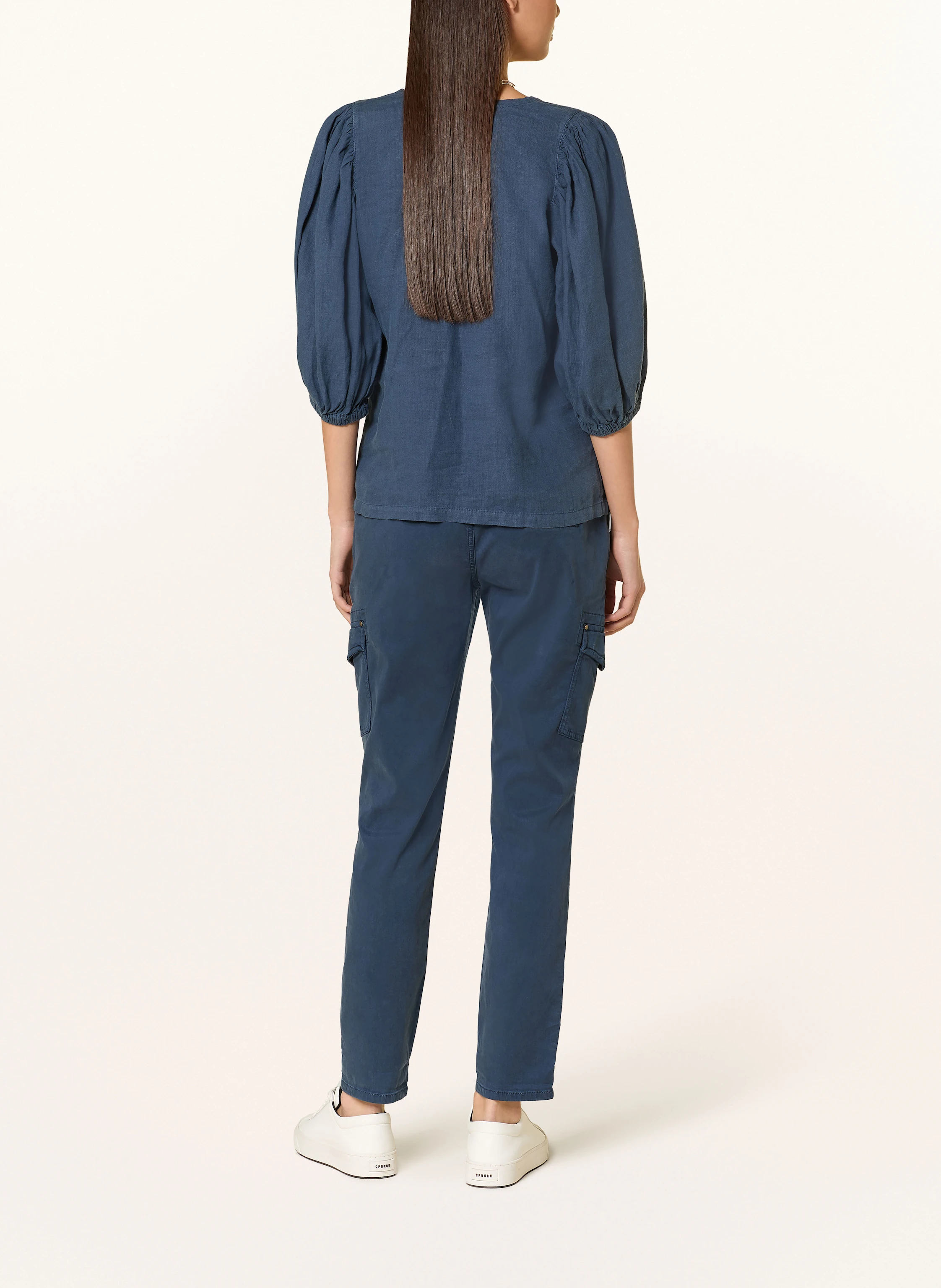 MOS MOSH Blusenshirt MMTAISSA aus Leinen mit 3/4-Arm