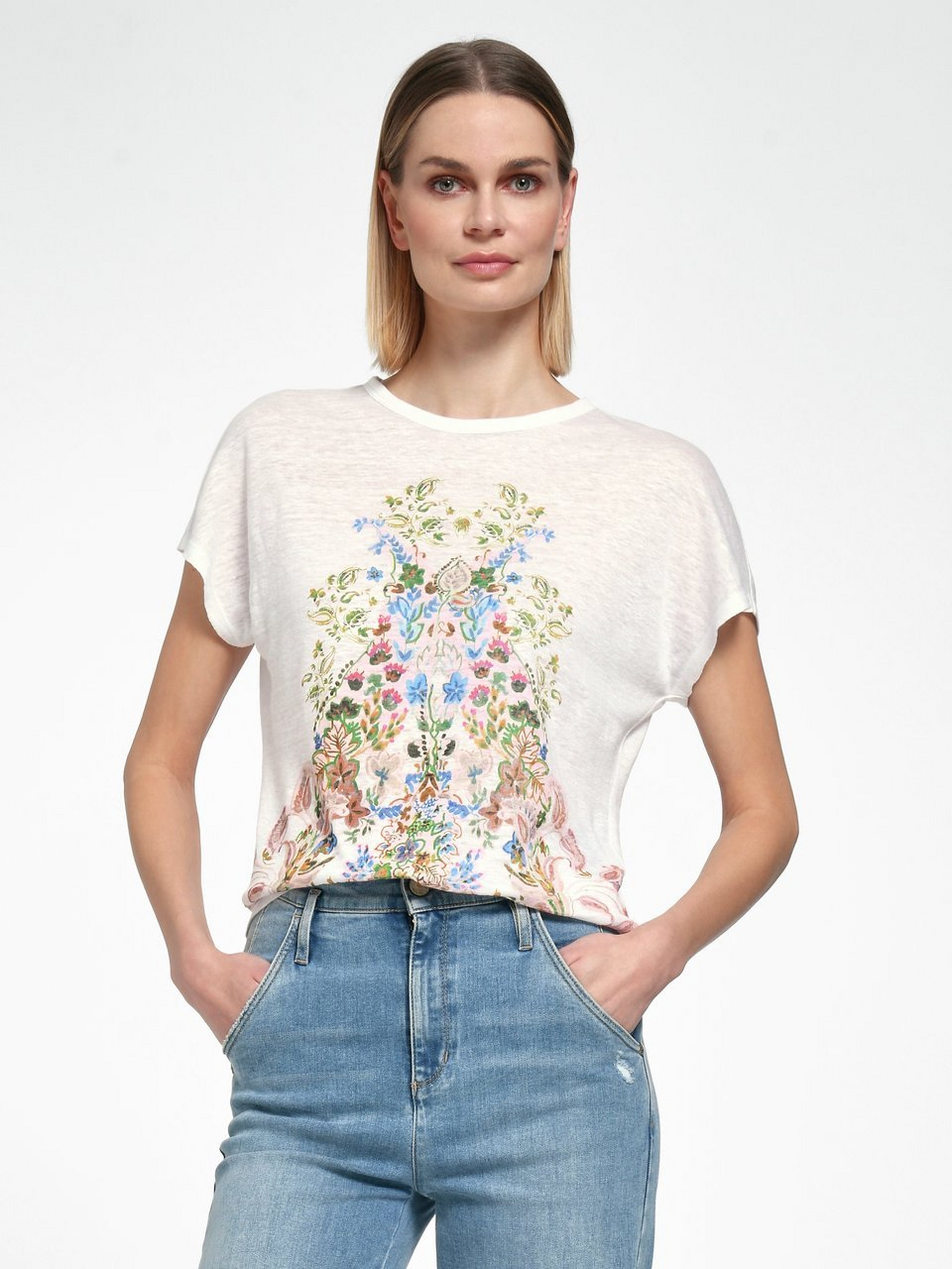 Rundhals-Shirt