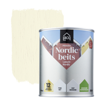 Lacq Produra Nordic beits mat Fins wit 750 ml