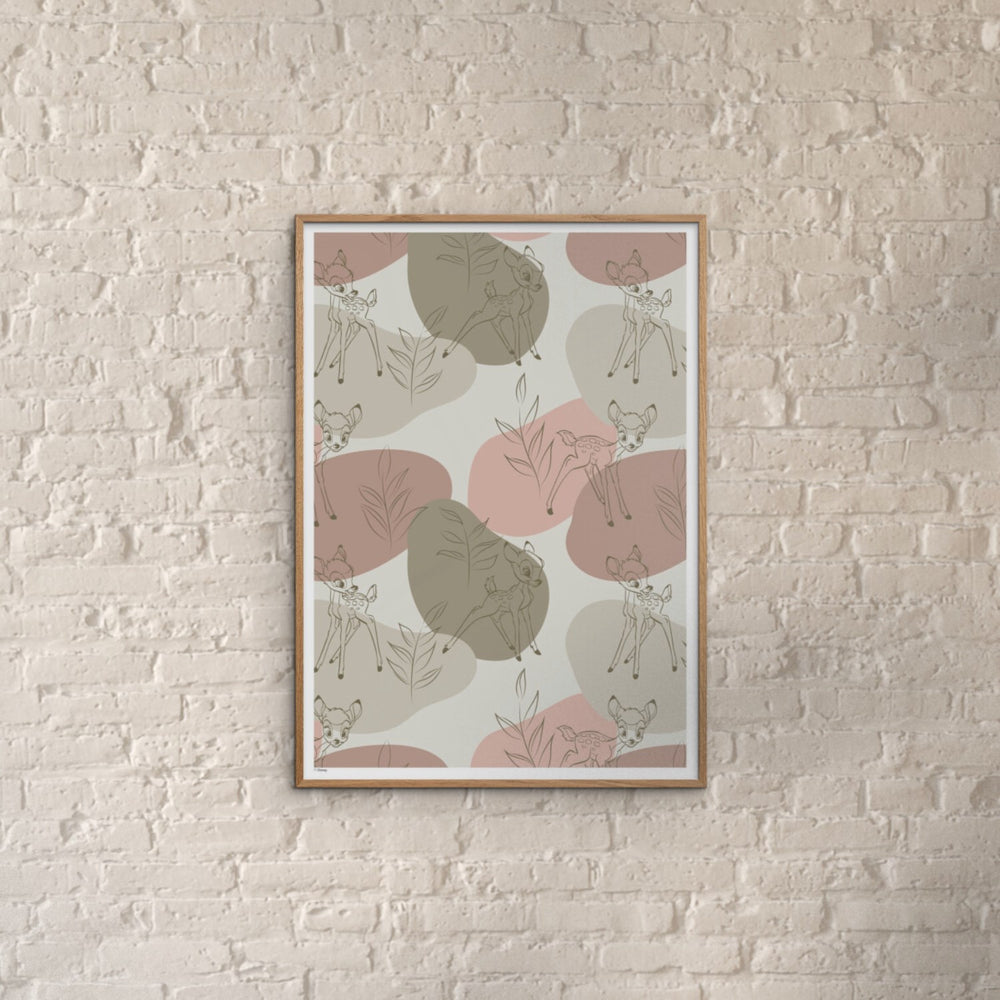 Køb Poster & Frame Disney - Green Bambi Outline