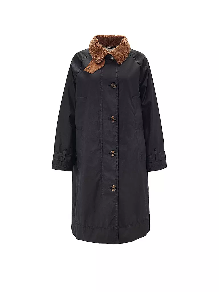 BARBOUR Trenchcoat MALALA WAX schwarz