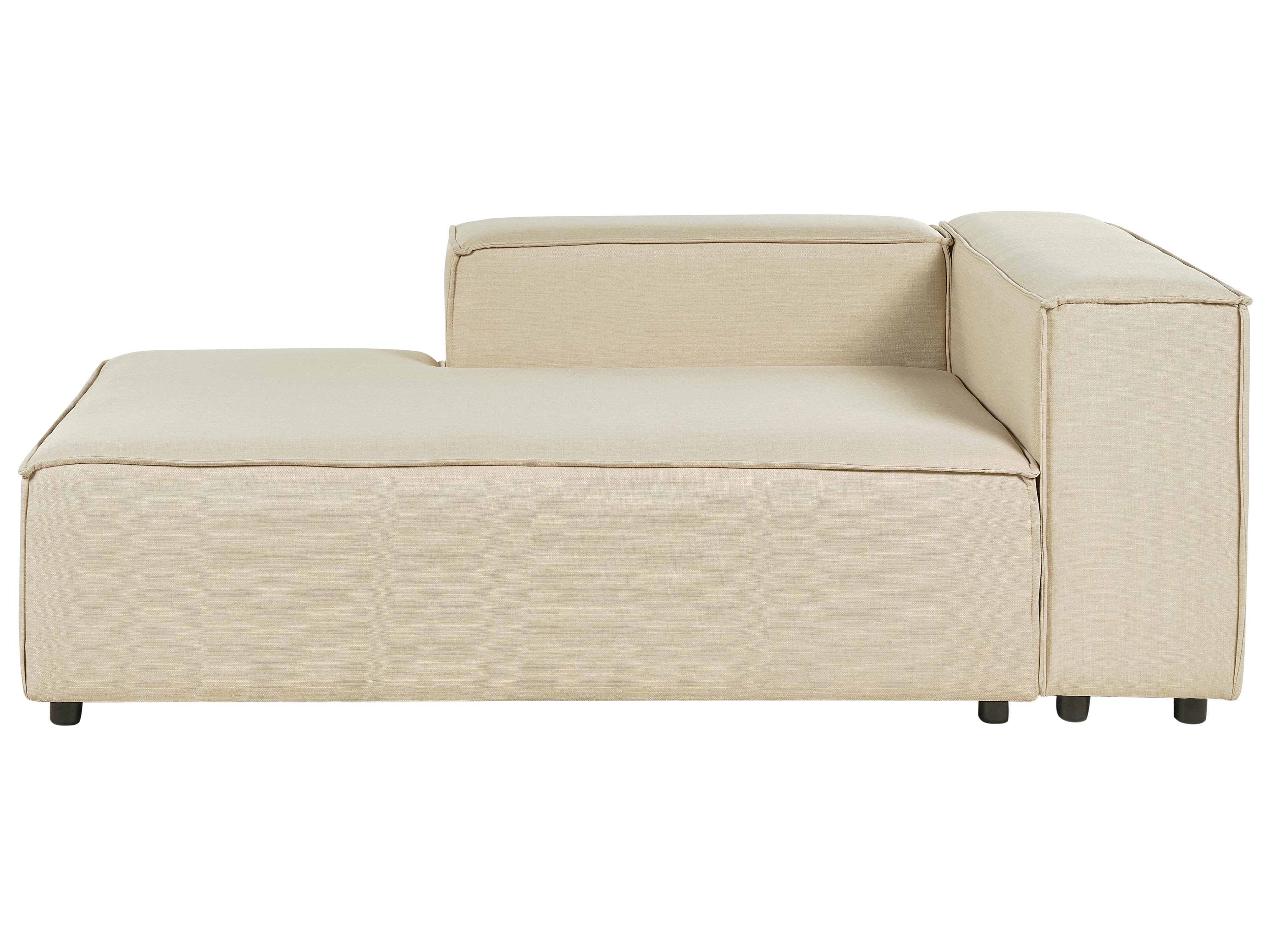 Chaise longue APRICA Kunstlinnen Beige