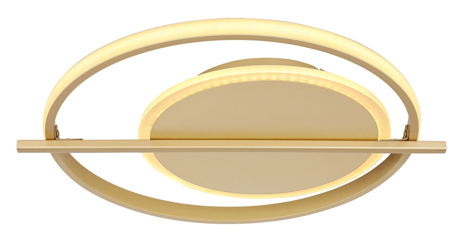 GLOBO LED Deckenlampe REBALL 37 cm goldfarbig
