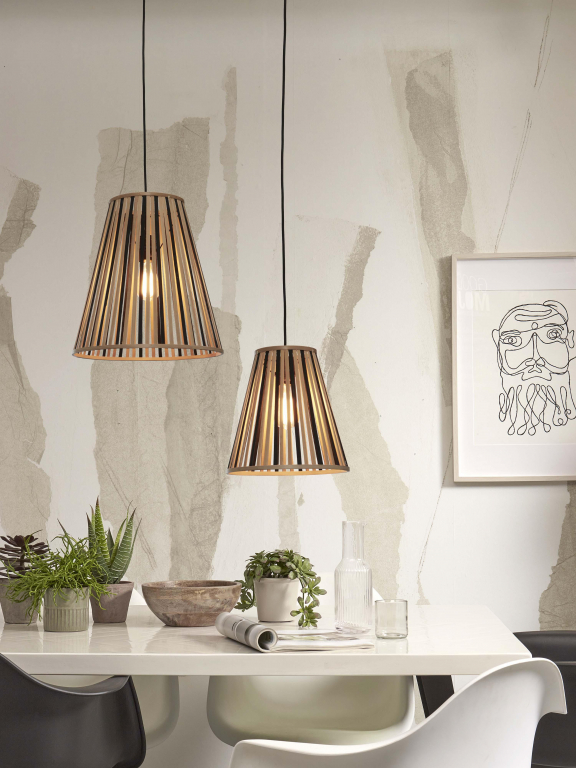 Good&Mojo Merapi hanglamp Ø30 cone small naturel