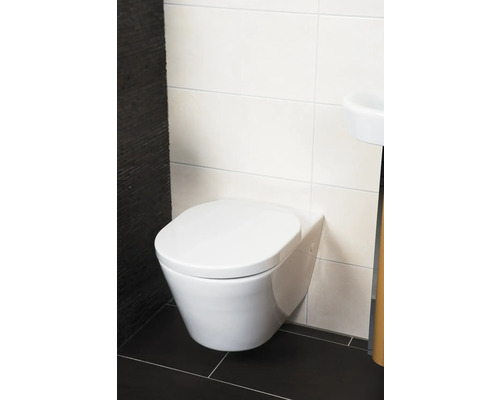 Tonic witte toiletzitting met soft-close mechanisme