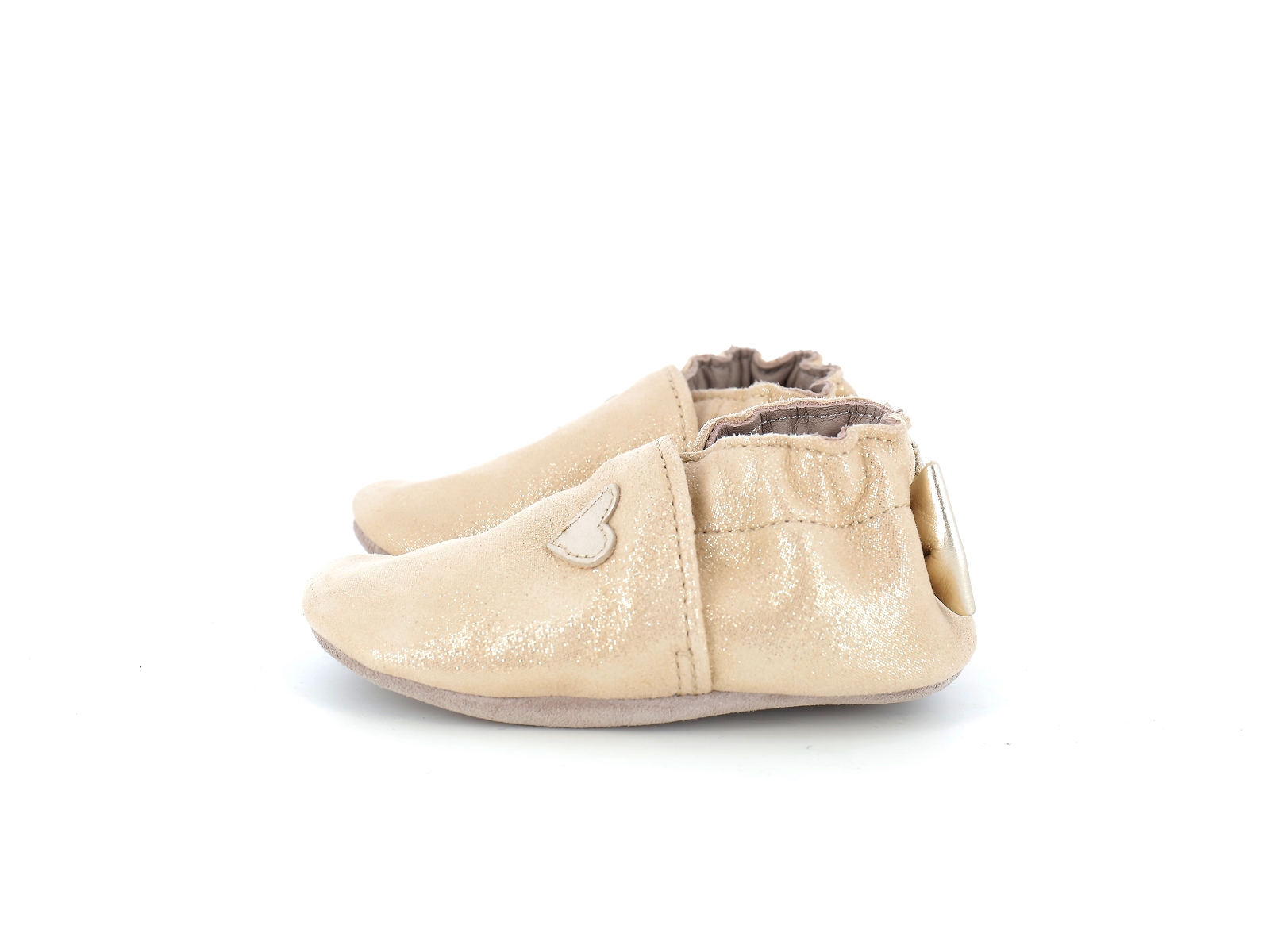Robeez-MINI LOVE Cuir Or