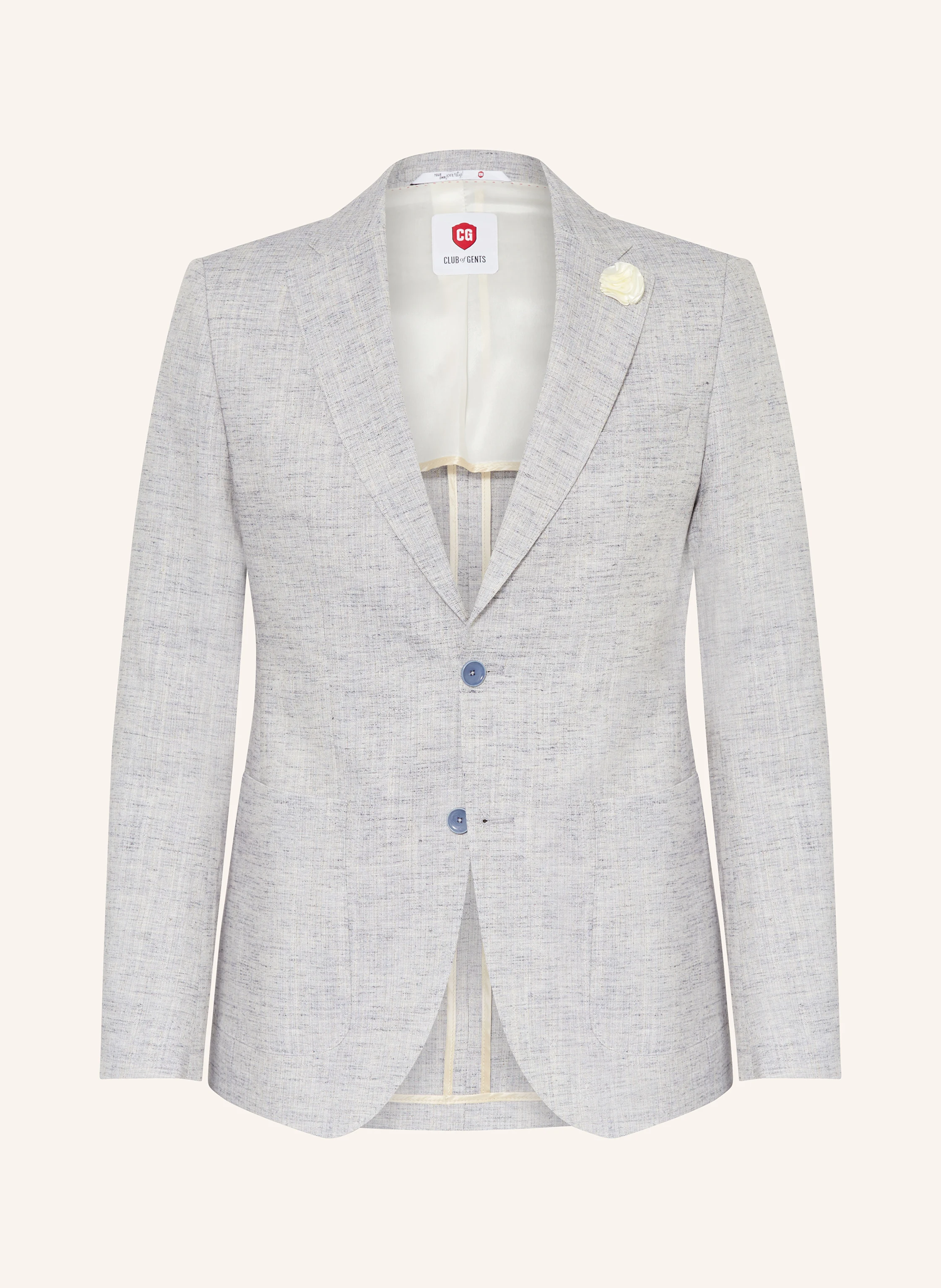 CG - CLUB of GENTS Anzugsakko PETERSON Slim Fit mit Leinen