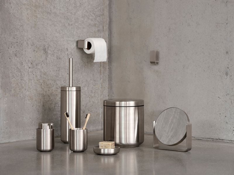 Zone Denmark Toilettenbürste Zone Ume, Silber WC-Bürste mit Halter
