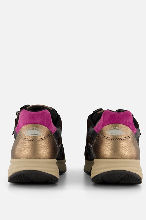 Gabor Rollingsoft Sneakers zwart Suede