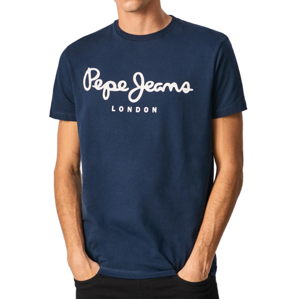 Pepe jeans T-shirt Marine Homme Pepe Jeans Original Stretch N
