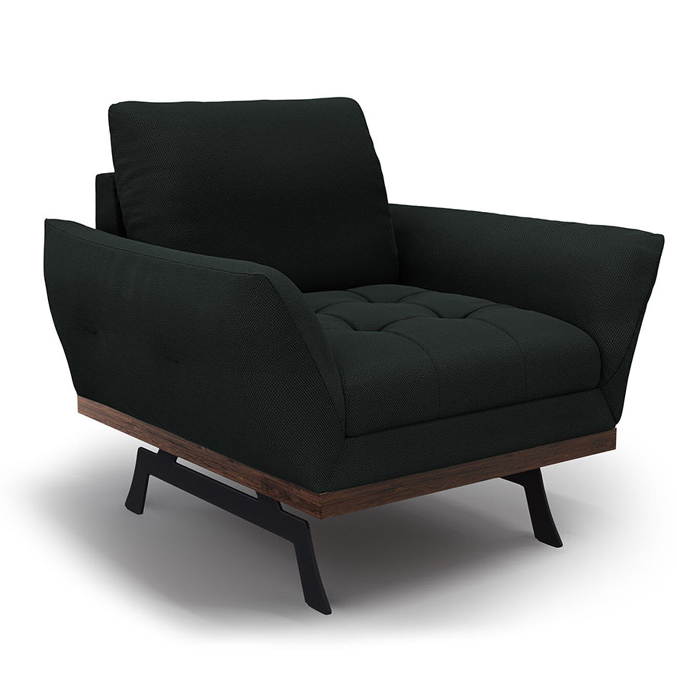 CXL by Christian Lacroix Fauteuil Olivier noir - 95x95x87 cm
