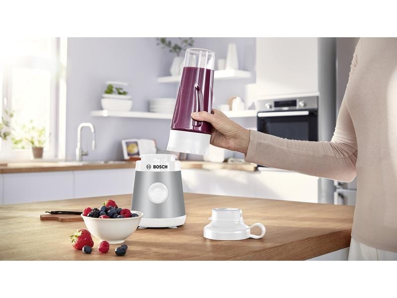 Bosch Standmixer VitaPower MMB2111T Silber/Weiss Kompakter und leistungsstarker Mini-Mixer