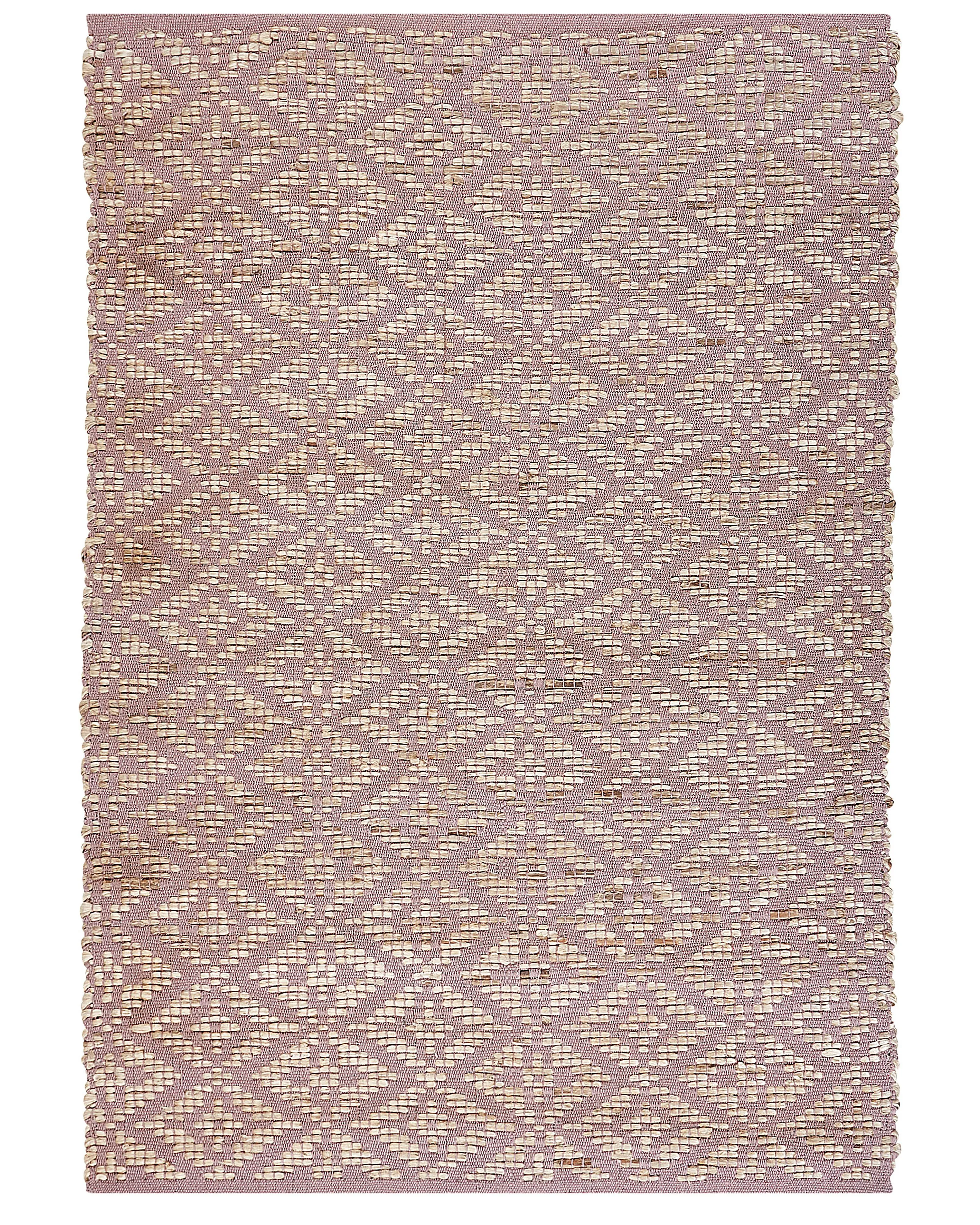 Vloerkleed GERZE Roze 160 x 230 cm Katoen