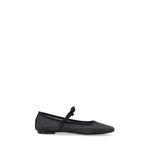 Bianco Fall Rhinestone Bow Ballerinasko, Black, 38