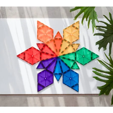 Connetix Regenbogen-Geometrie-Paket, 30 Teile
