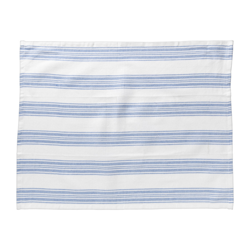 Theedoeken set van 3 - blauw /wit - 45x65 cm