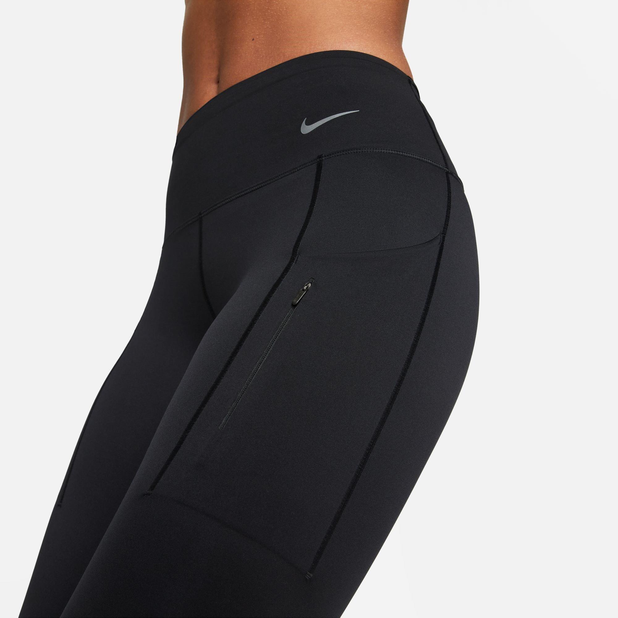 Nike Dri FIT Go Womens Firm Support Mid Rise 7 8 Leggings with Pockets